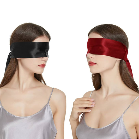 Masque érotique en soie noir - RUBIA